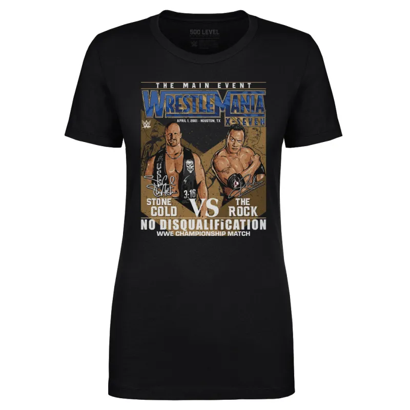 Wrestlemania X-Seven Stone Cold Steve Austin Vs. The Rock WHT made by 500 Level