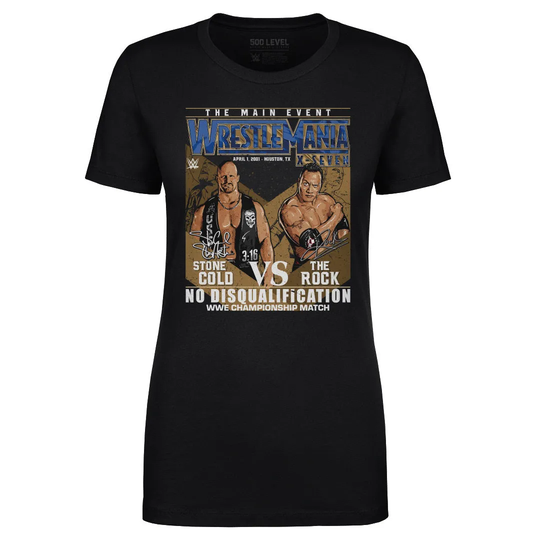 Wrestlemania X-Seven Stone Cold Steve Austin Vs. The Rock WHT sold by 500 Level