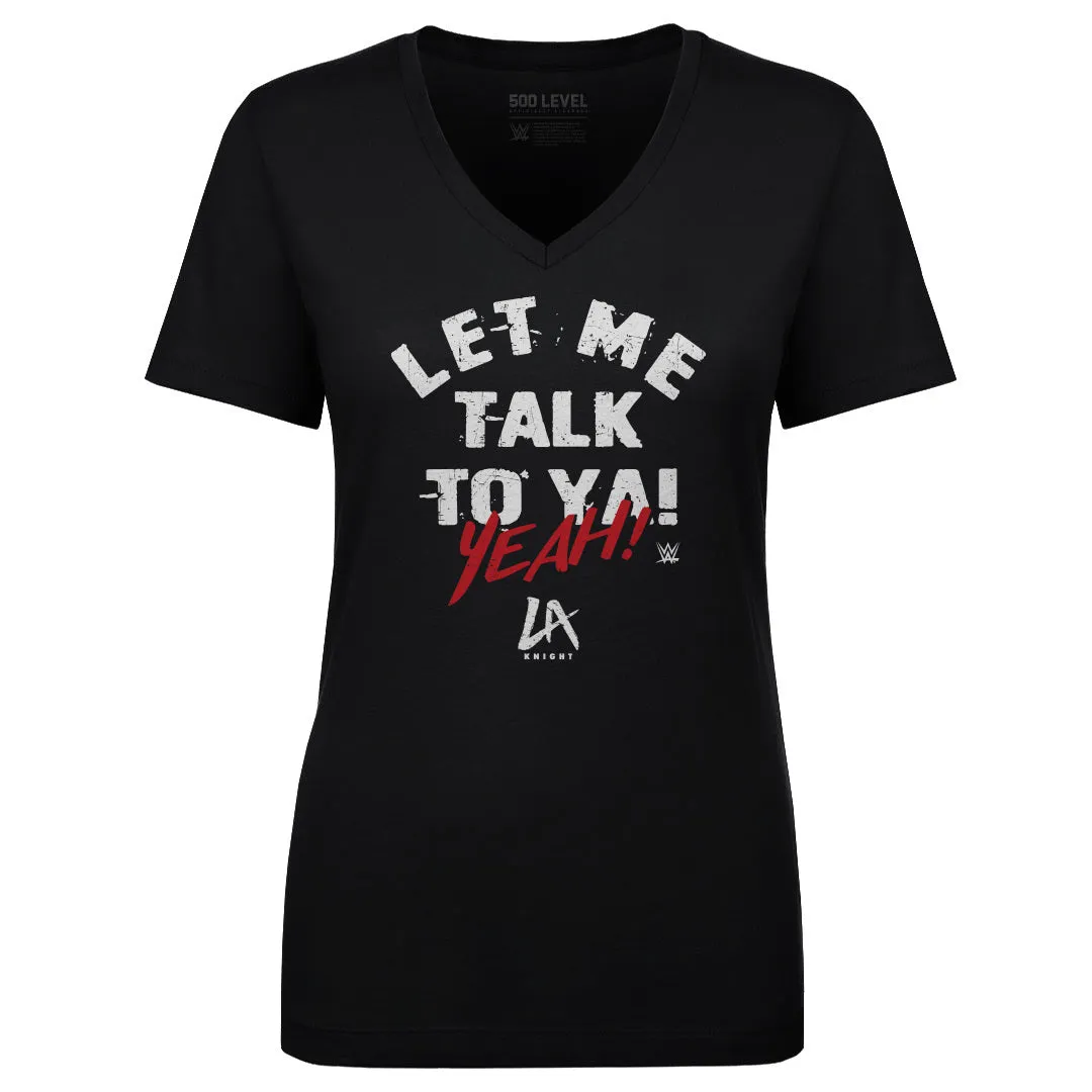 LA Knight Let Me Talk To Ya Text WHT sold by 500 Level