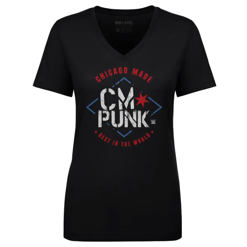 CM Punk Chicago Made WHT made by 500 Level