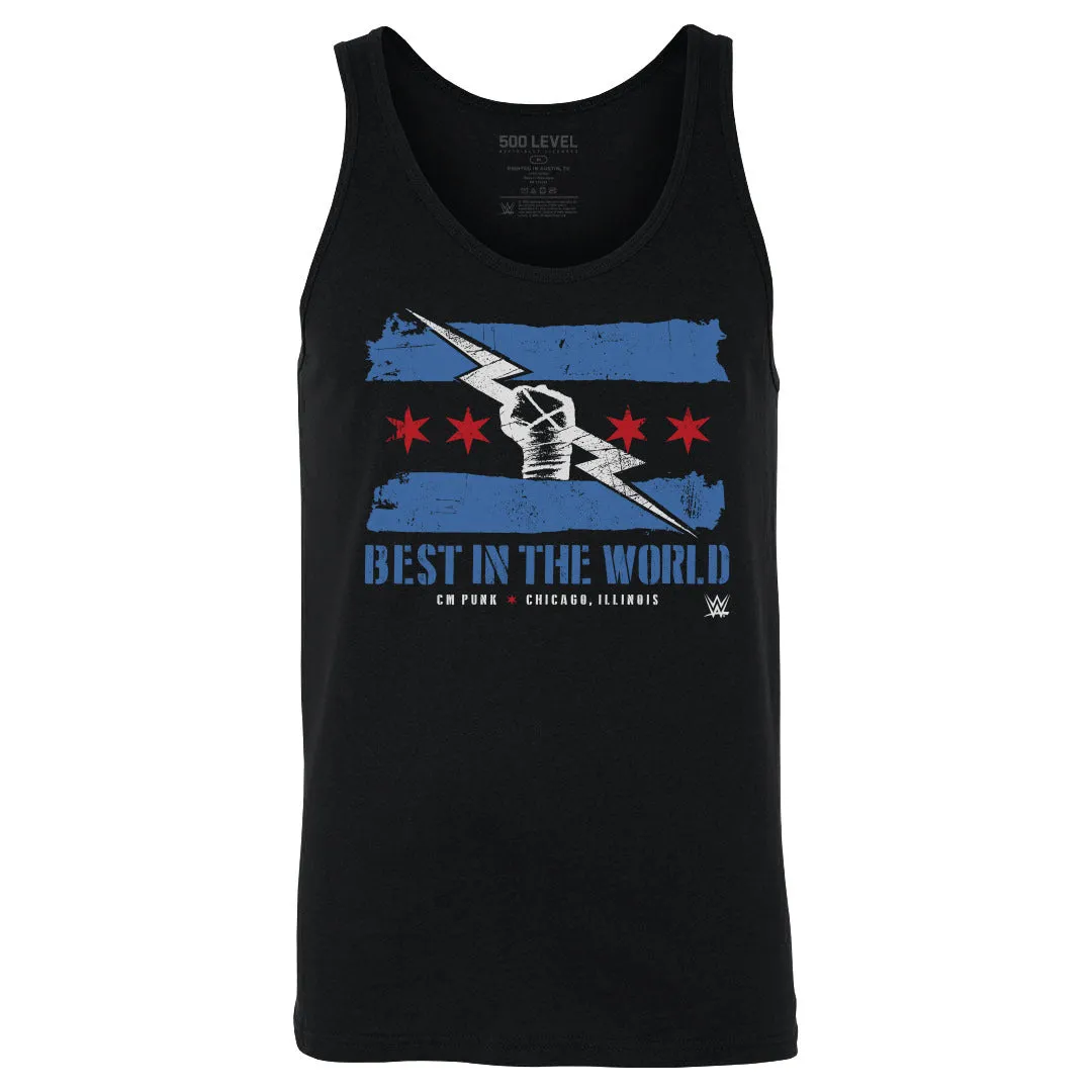 CM Punk Logo Flag WHT sold by 500 Level
