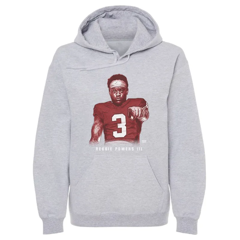 Reggie Powers III College Pose 2 WHT made by 500 Level