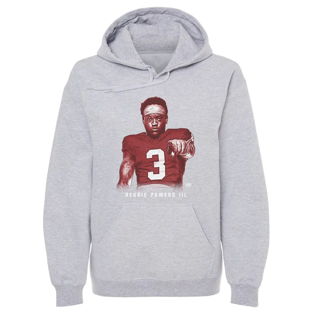 Reggie Powers III College Pose 2 WHT sold by 500 Level