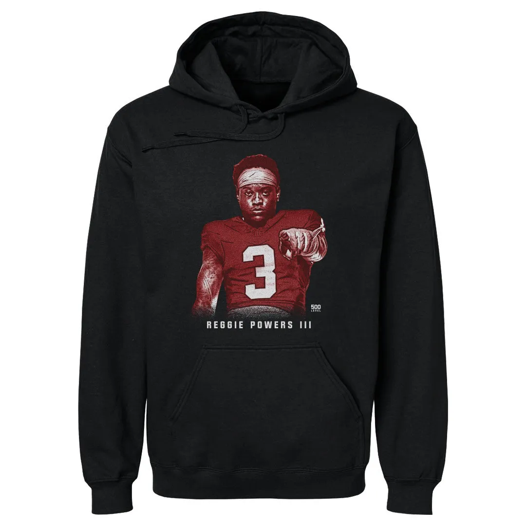 Reggie Powers III College Pose 2 WHT sold by 500 Level product image thumbnail 2