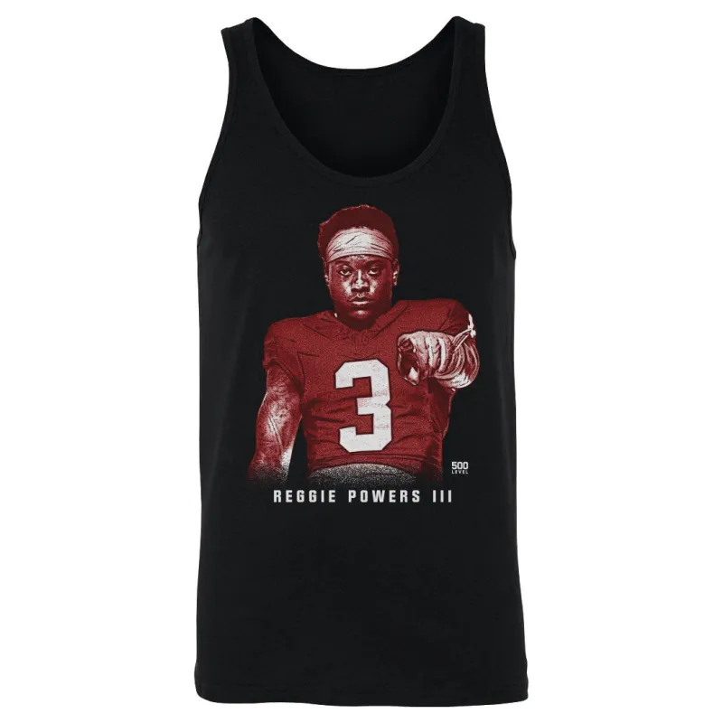 Reggie Powers III College Pose 2 WHT made by 500 Level