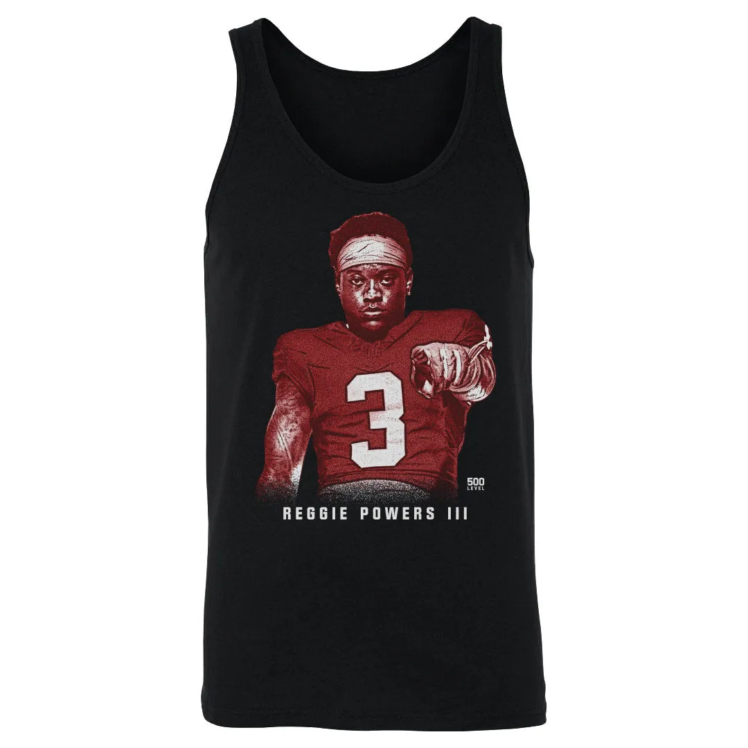 Reggie Powers III College Pose 2 WHT sold by 500 Level