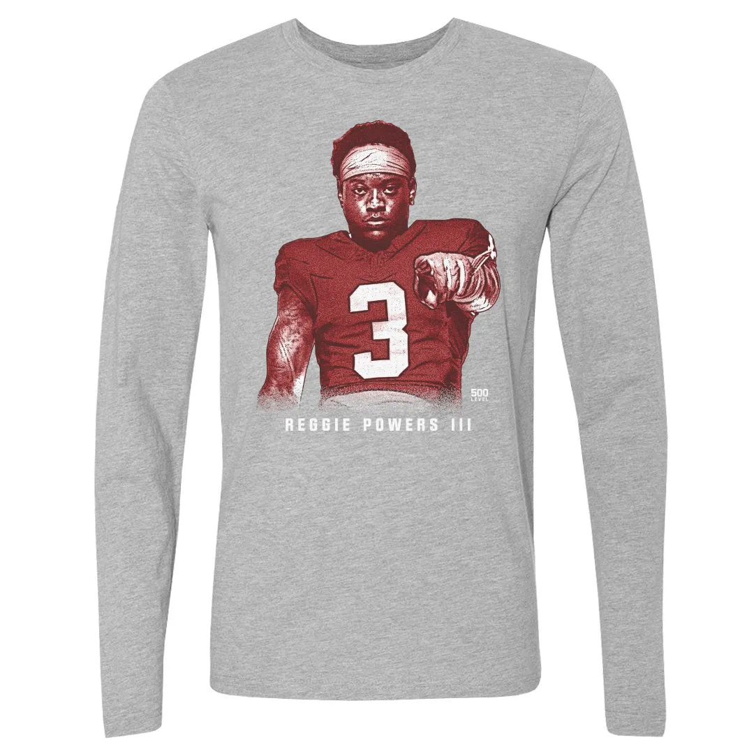 Reggie Powers III College Pose 2 WHT sold by 500 Level product image thumbnail 2