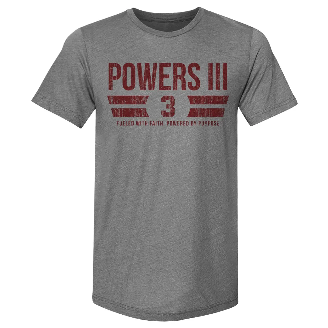 Reggie Powers III College Font sold by 500 Level