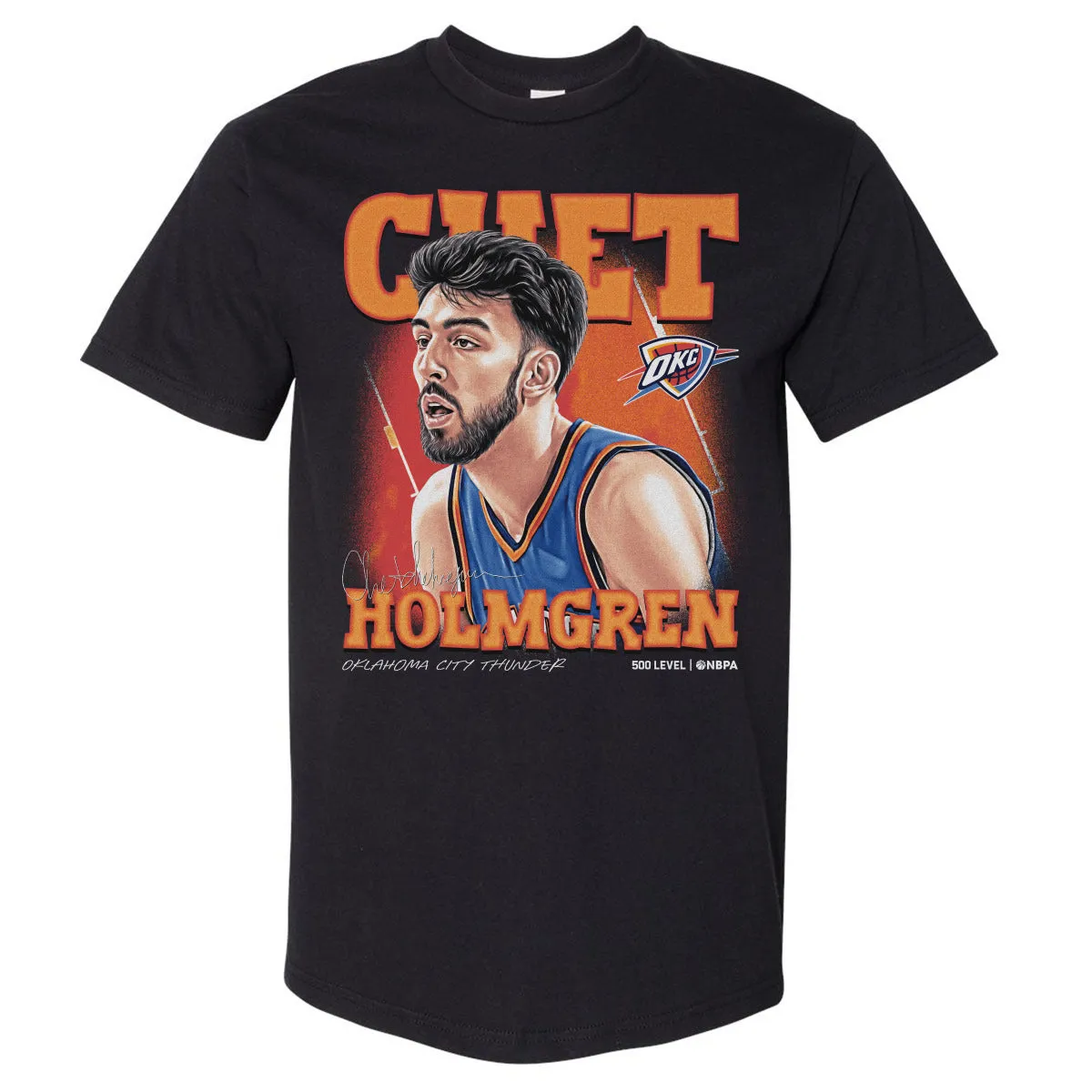 Chet Holmgren Oklahoma City Thunder Airbrush WHT sold by 500 Level