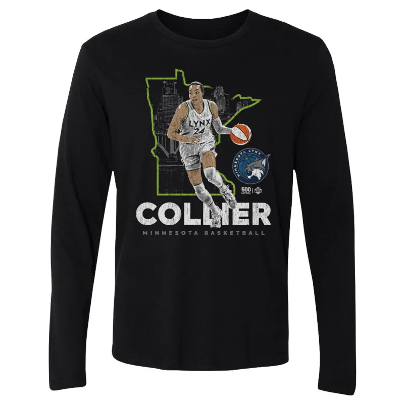 Napheesa Collier Minnesota Lynx Map Skyline WHT made by 500 Level