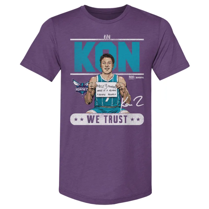 Kon Knueppel Charlotte Hornets Rookie Record Trust WHT made by 500 Level