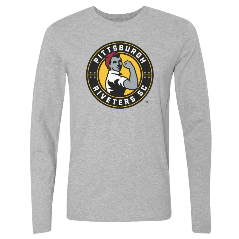 Pittsburgh Riveters SC Primary Logo WHT made by 500 Level