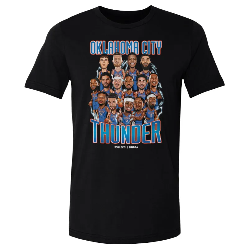 Oklahoma City Thunder 2026 Playoffs Caricatures WHT made by 500 Level