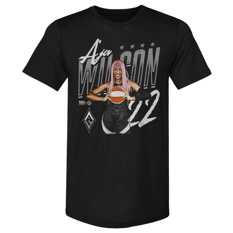 A'ja Wilson Las Vegas Aces Player Pose WHT made by 500 Level