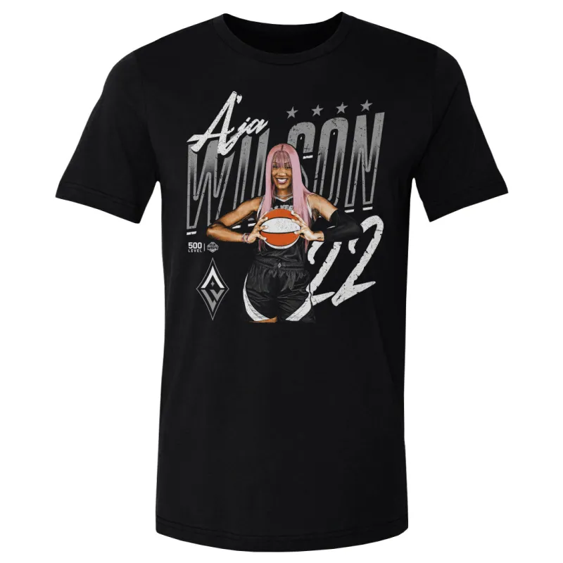 A'ja Wilson Las Vegas Aces Player Pose WHT made by 500 Level
