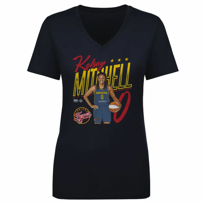 Kelsey Mitchell Indiana Fever Player Pose WHT made by 500 Level