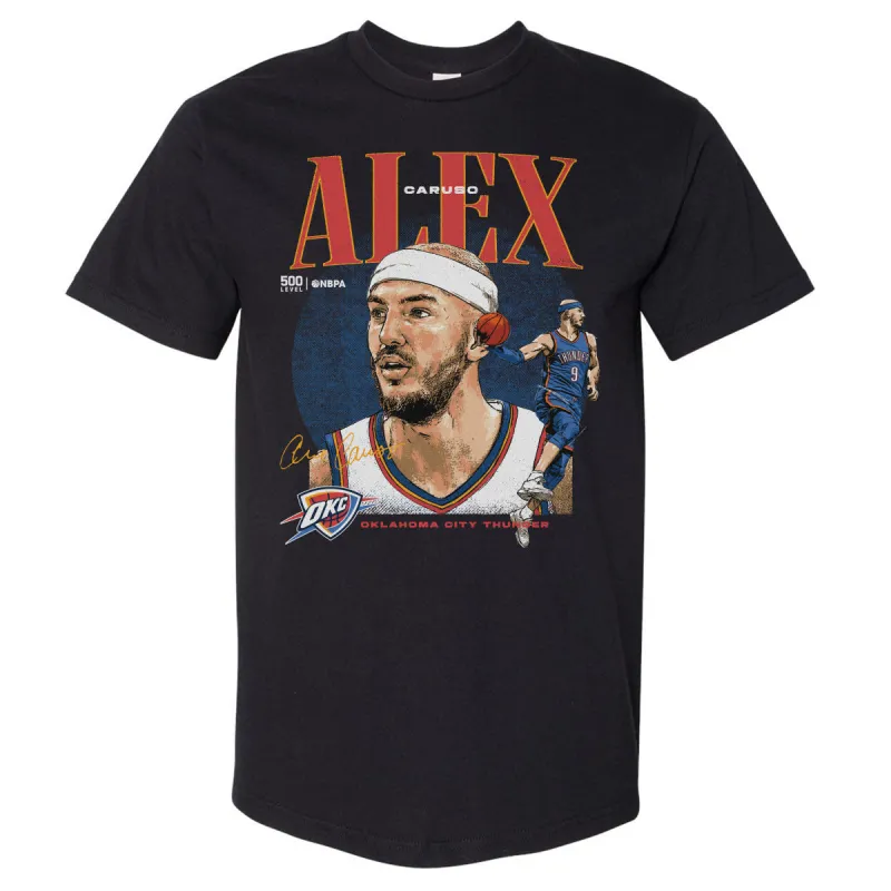 Alex Caruso Oklahoma City Thunder Dual WHT made by 500 Level