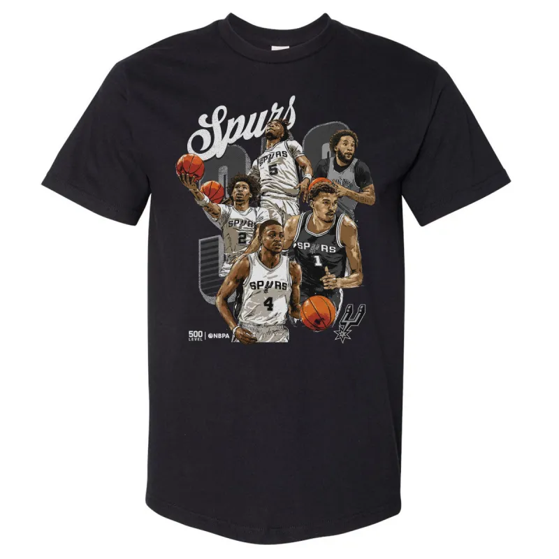 San Antonio Spurs 2026 Playoffs Starting 5 WHT made by 500 Level