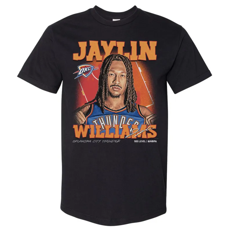 Jaylin Williams Oklahoma City Thunder Airbrush WHT made by 500 Level