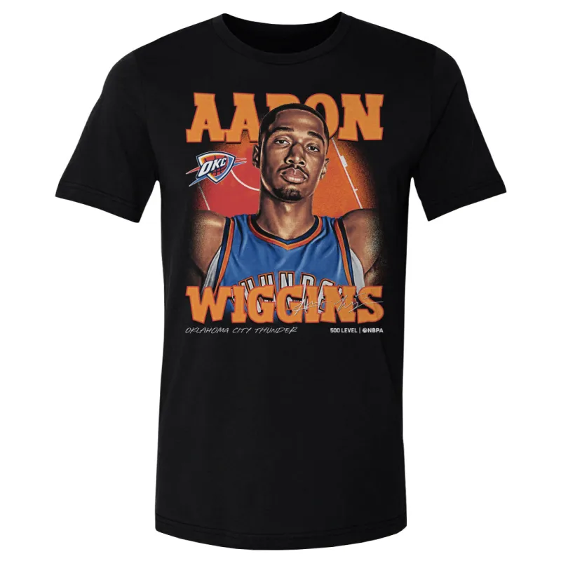 Aaron Wiggins Oklahoma City Thunder Airbrush WHT made by 500 Level