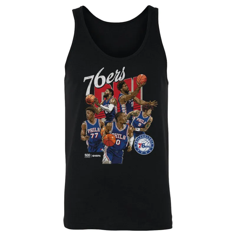 Philadelphia 76ers 2026 Starting 5 WHT made by 500 Level