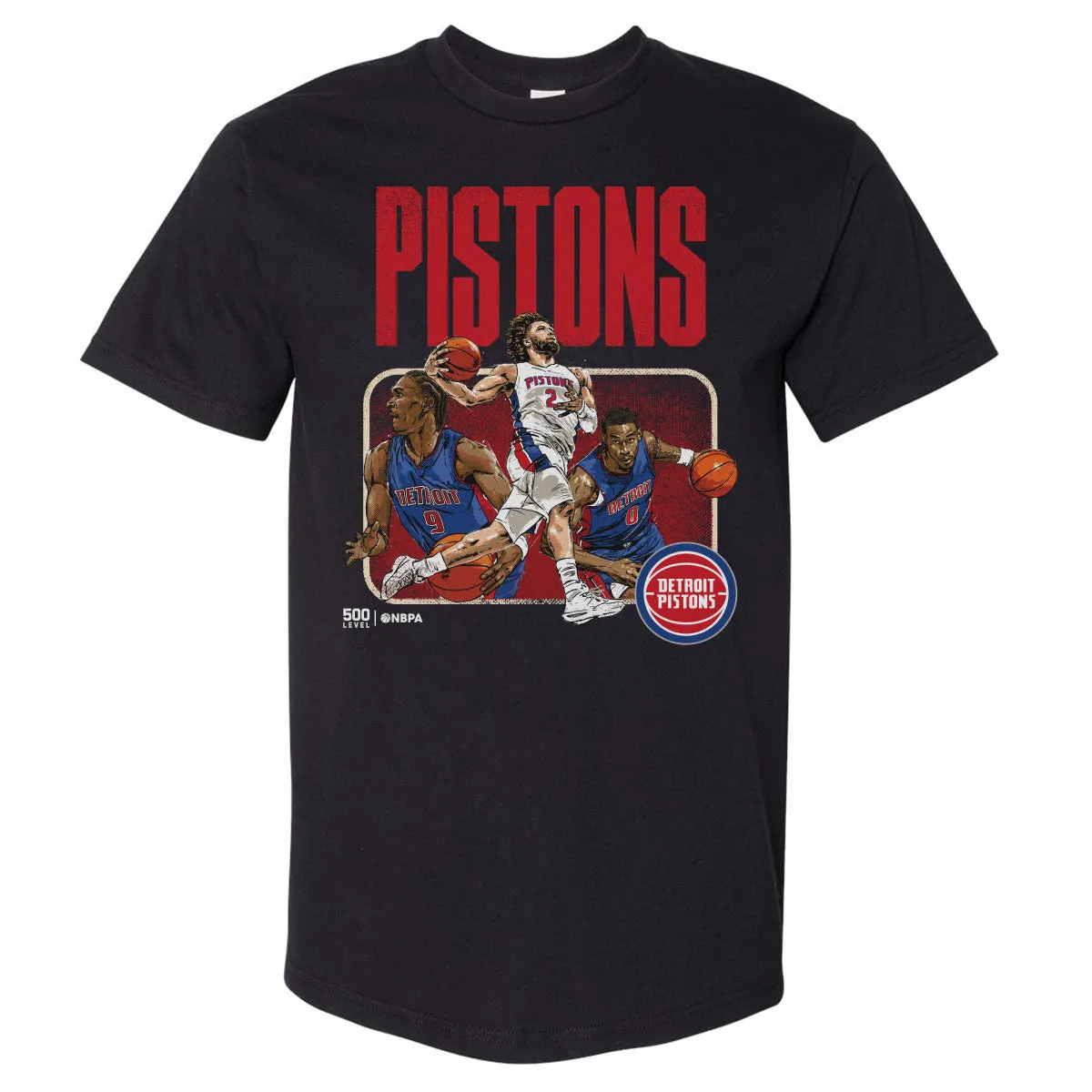 Detroit Pistons 2026 Playoffs Trio WHT sold by 500 Level