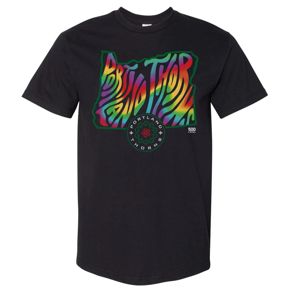 Portland Thorns FC Groovy Pride State WHT sold by 500 Level