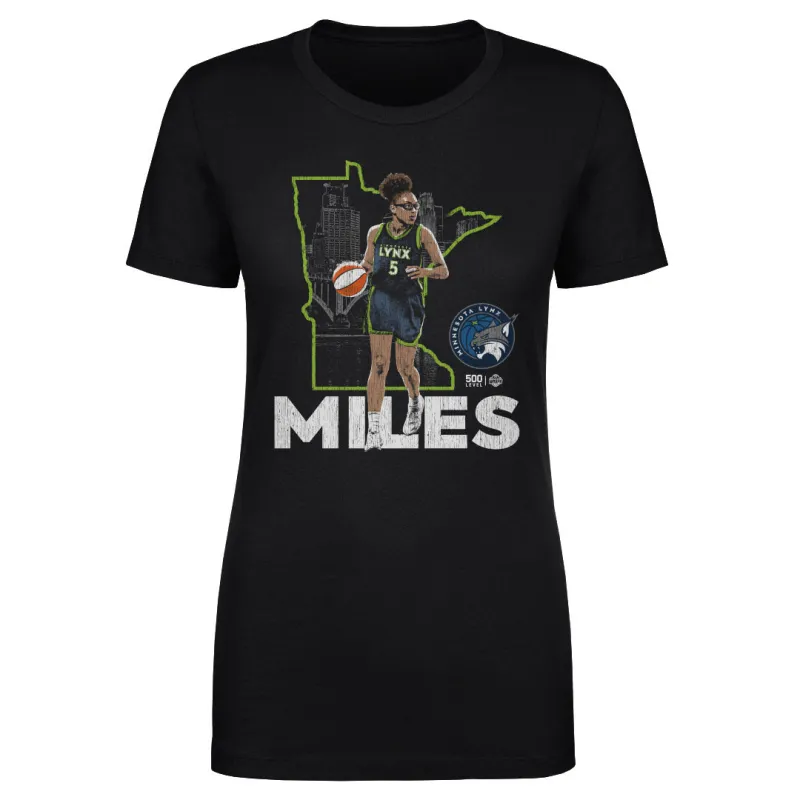 Olivia Miles Minnesota Lynx Map Skyline WHT made by 500 Level