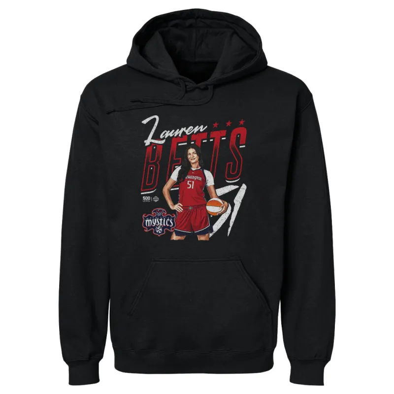 Lauren Betts Washington Mystics Player Pose WHT made by 500 Level