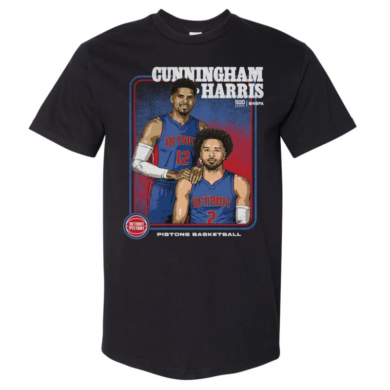 Cade Cunningham & Tobias Harris Detroit Pistons Step Brothers WHT made by 500 Level
