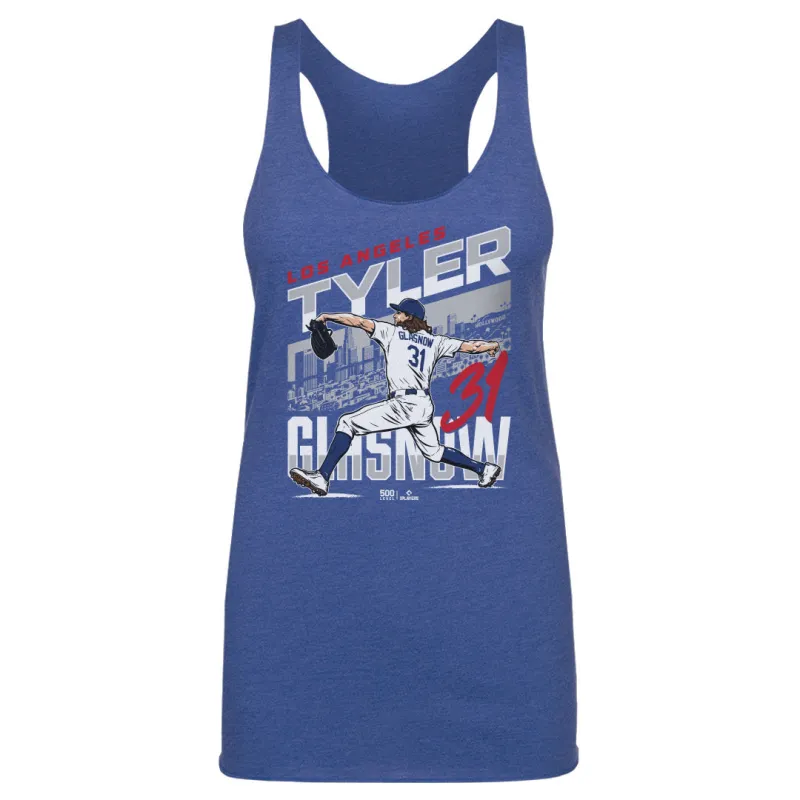 Tyler Glasnow Los Angeles D City Name WHT made by 500 Level