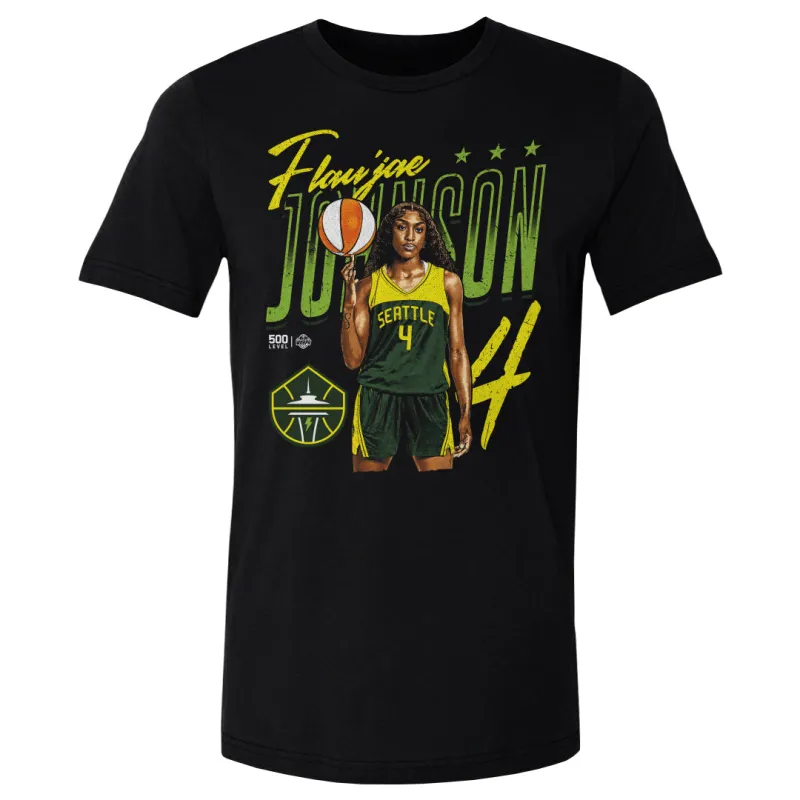 Flau'jae Johnson Seattle Storm Player Pose WHT made by 500 Level