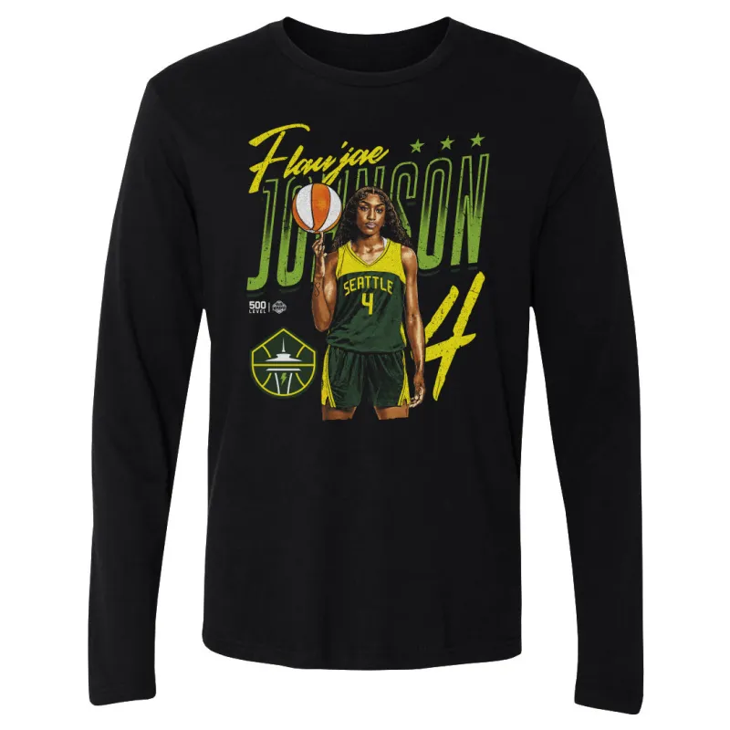 Flau'jae Johnson Seattle Storm Player Pose WHT made by 500 Level