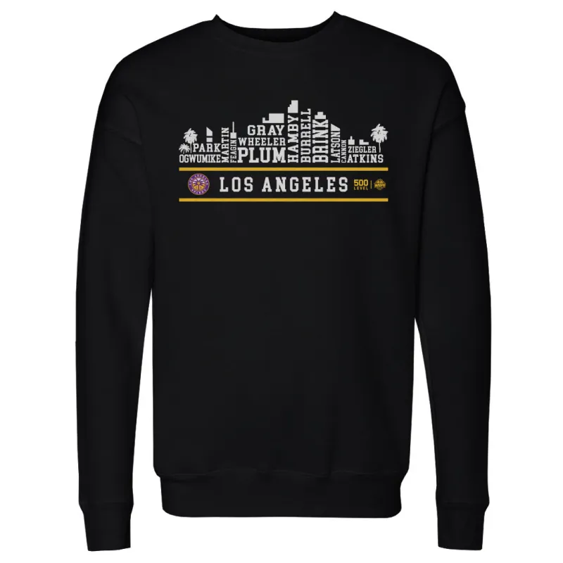 Los Angeles Sparks 2026 Roster Skyline WHT made by 500 Level