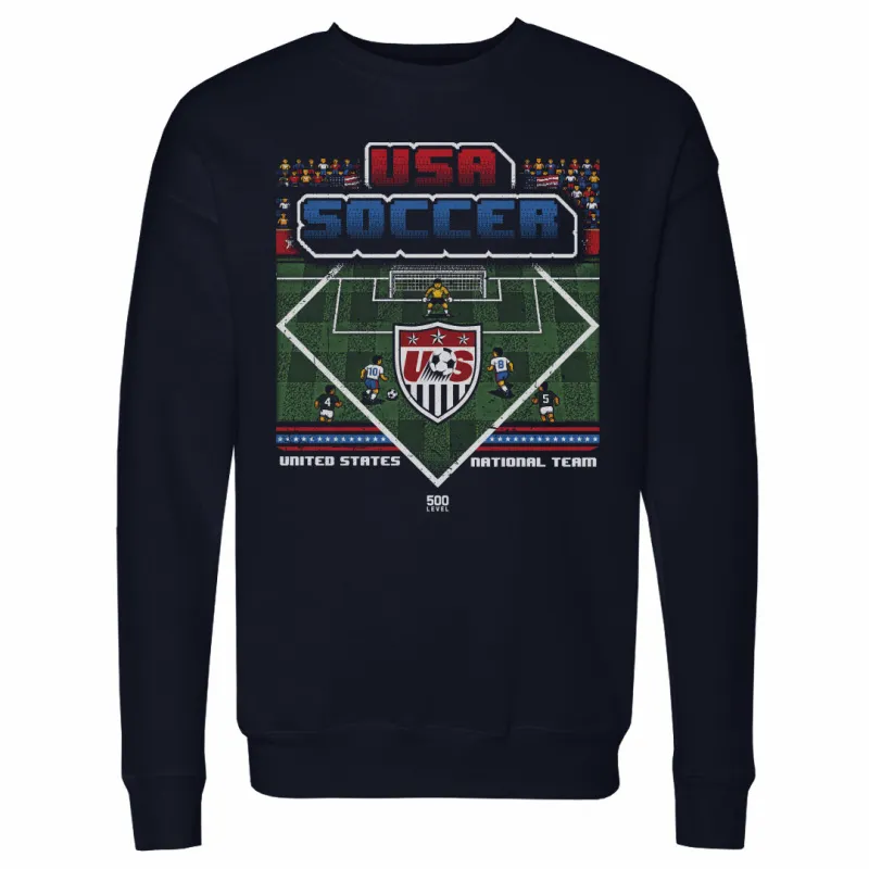 U.S. Soccer Retro 8-bit WHT made by 500 Level