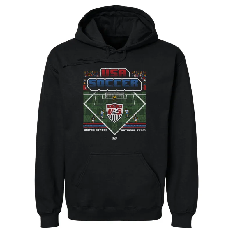U.S. Soccer Retro 8-bit WHT made by 500 Level
