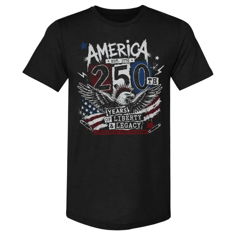 USA America 250th Anniversary Eagle WHT made by 500 Level