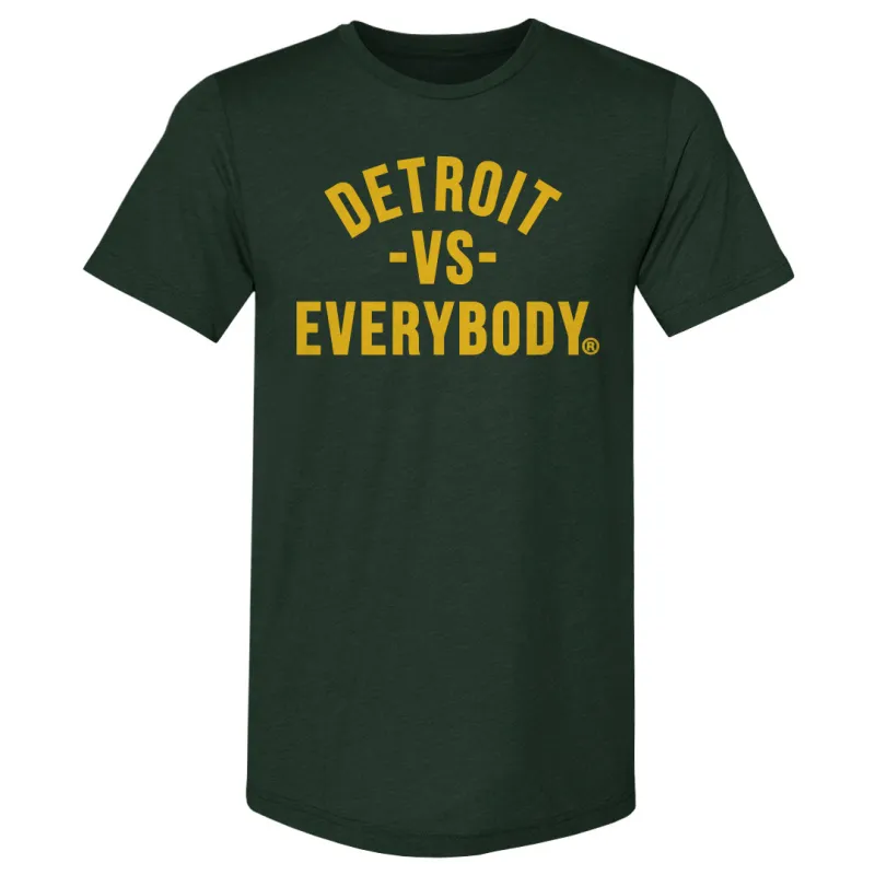 Detroit Vs. Everybody Yellow WHT made by 500 Level