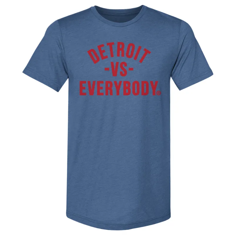 Detroit Vs. Everybody Red WHT made by 500 Level