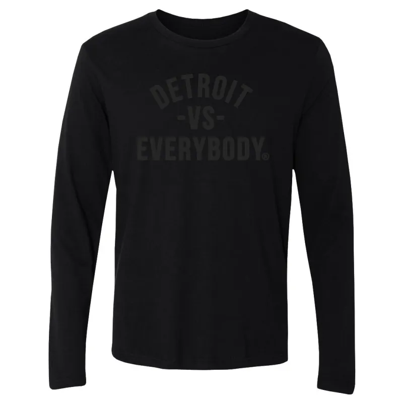 Detroit Vs. Everybody Black WHT made by 500 Level