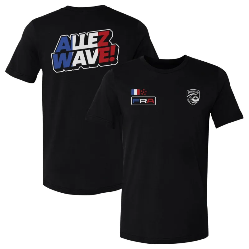 San Diego Wave FC 2026 France Let's Go Wave F&B WHT made by 500 Level