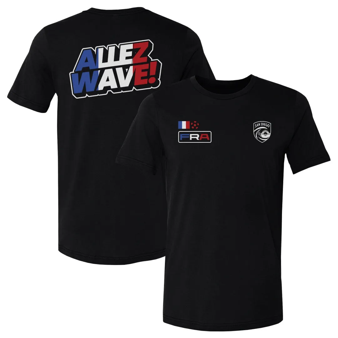 San Diego Wave FC 2026 France Let's Go Wave F&B WHT sold by 500 Level