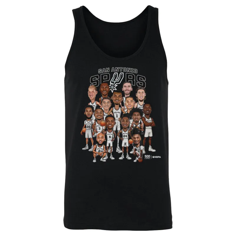 San Antonio Spurs 2026 Playoffs Caricature WHT made by 500 Level