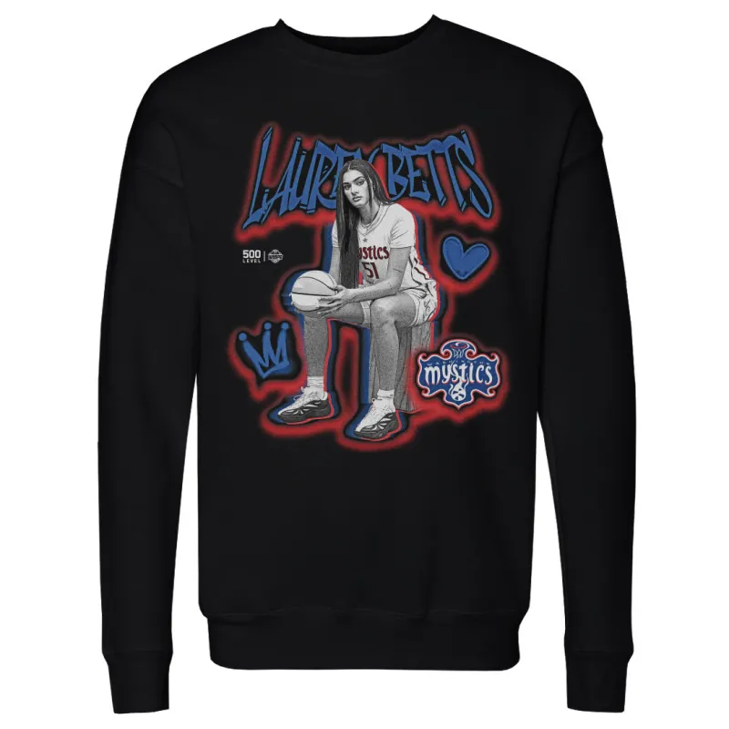 Lauren Betts Washington Mystics Grunge WHT made by 500 Level