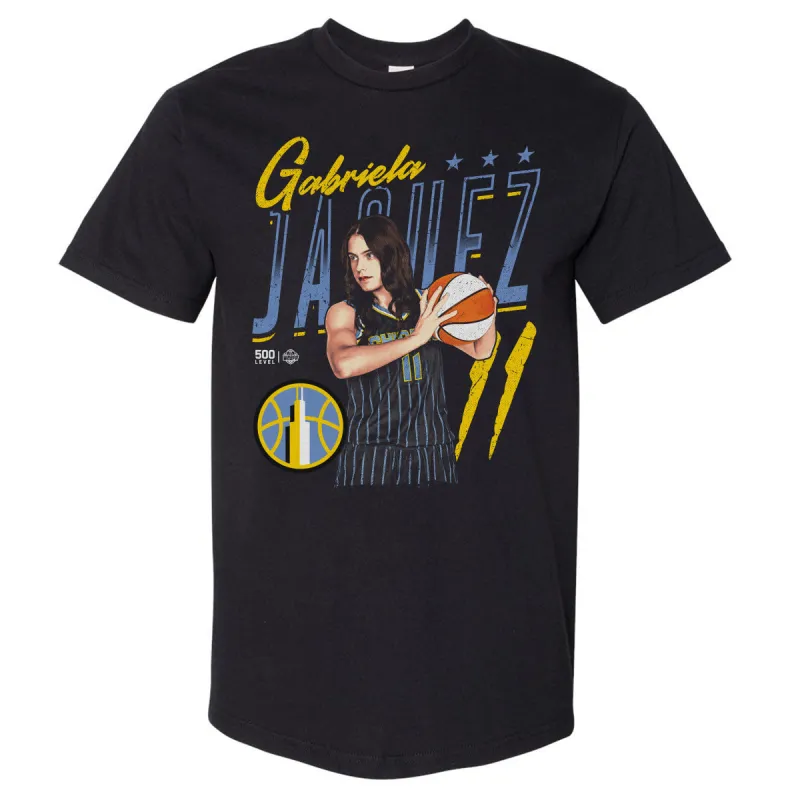 Gabriela Jaquez Chicago Sky Player Pose WHT made by 500 Level