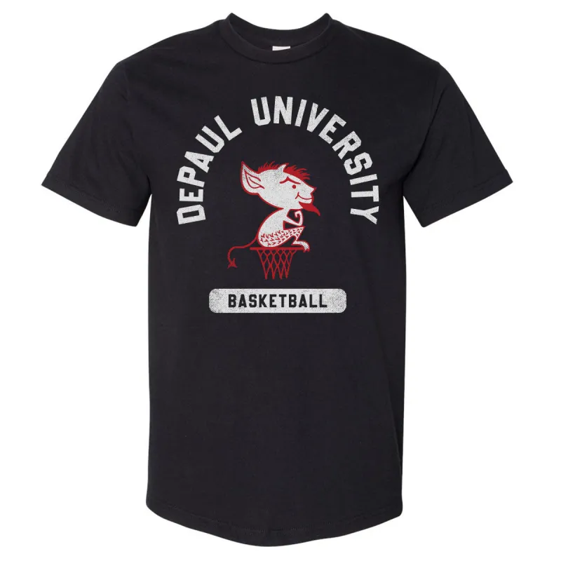 DePaul Blue Demons Mascot Basketball WHT made by 500 Level