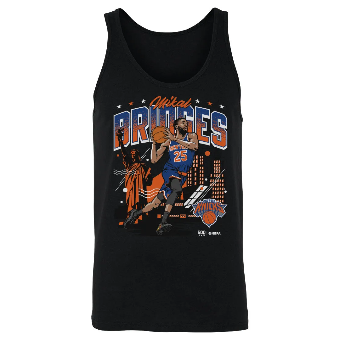Mikal Bridges New York Knicks Skyline WHT sold by 500 Level