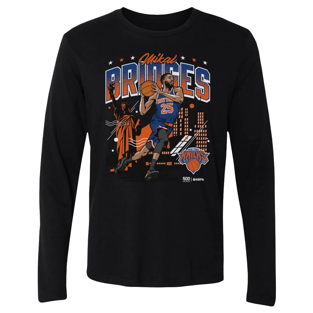 Mikal Bridges New York Knicks Skyline WHT sold by 500 Level product image thumbnail 2