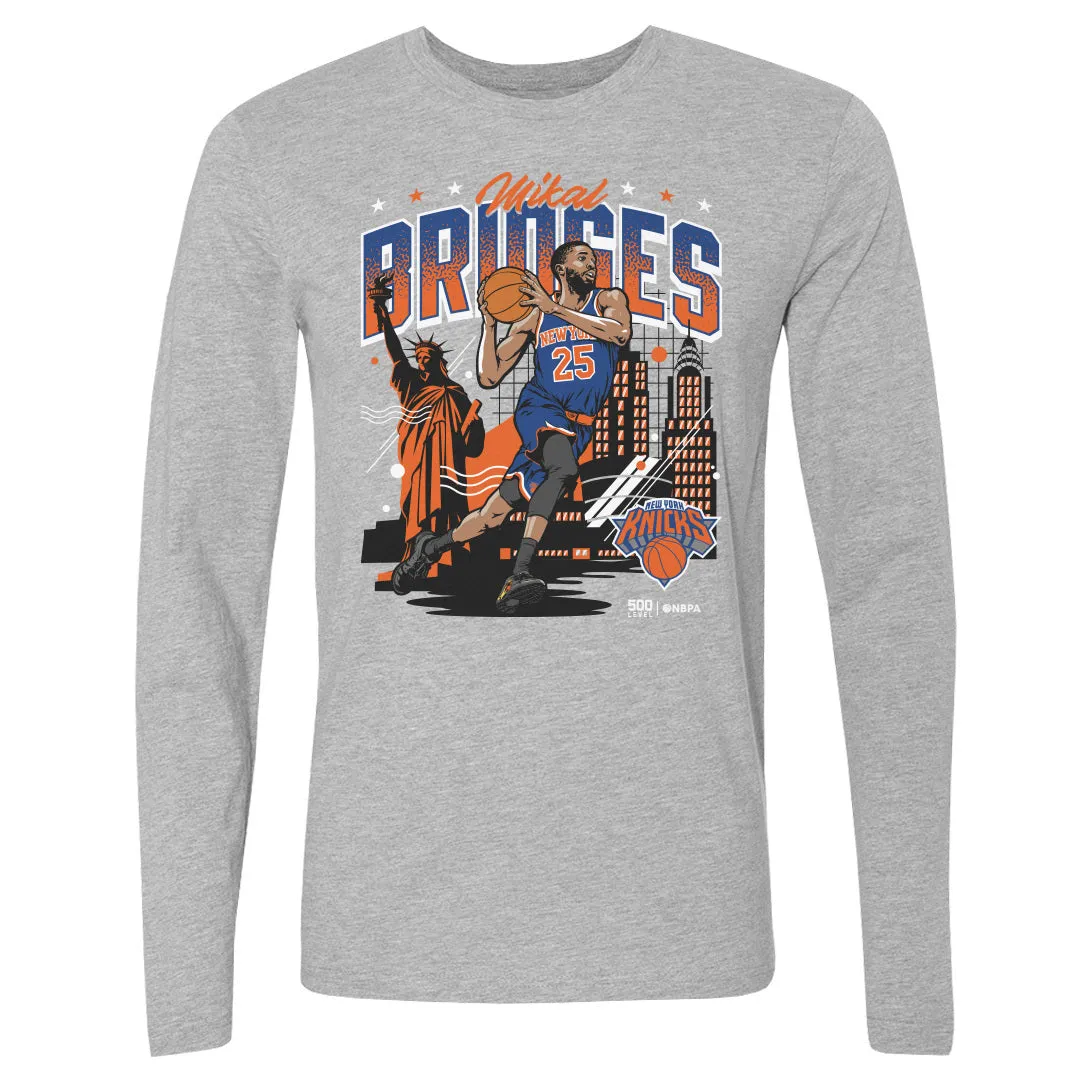 Mikal Bridges New York Knicks Skyline WHT sold by 500 Level product image thumbnail 3