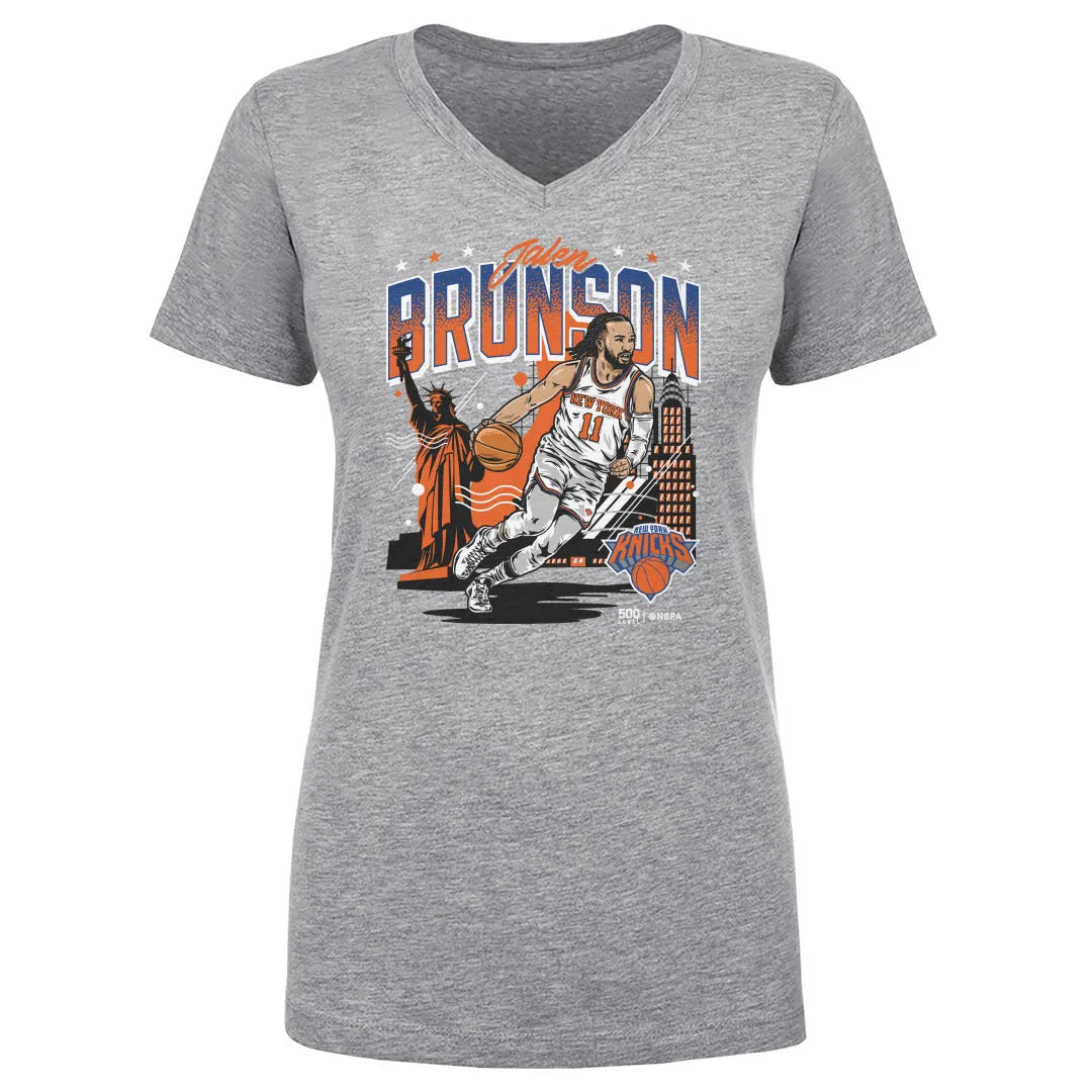 Jalen Brunson New York Knicks Skyline WHT sold by 500 Level